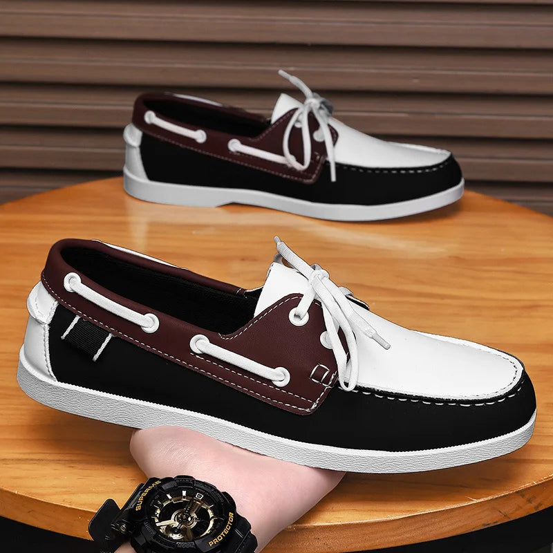 Men’s Doudou Casual Driving Shoes – Retro Large-Size Comfort Style