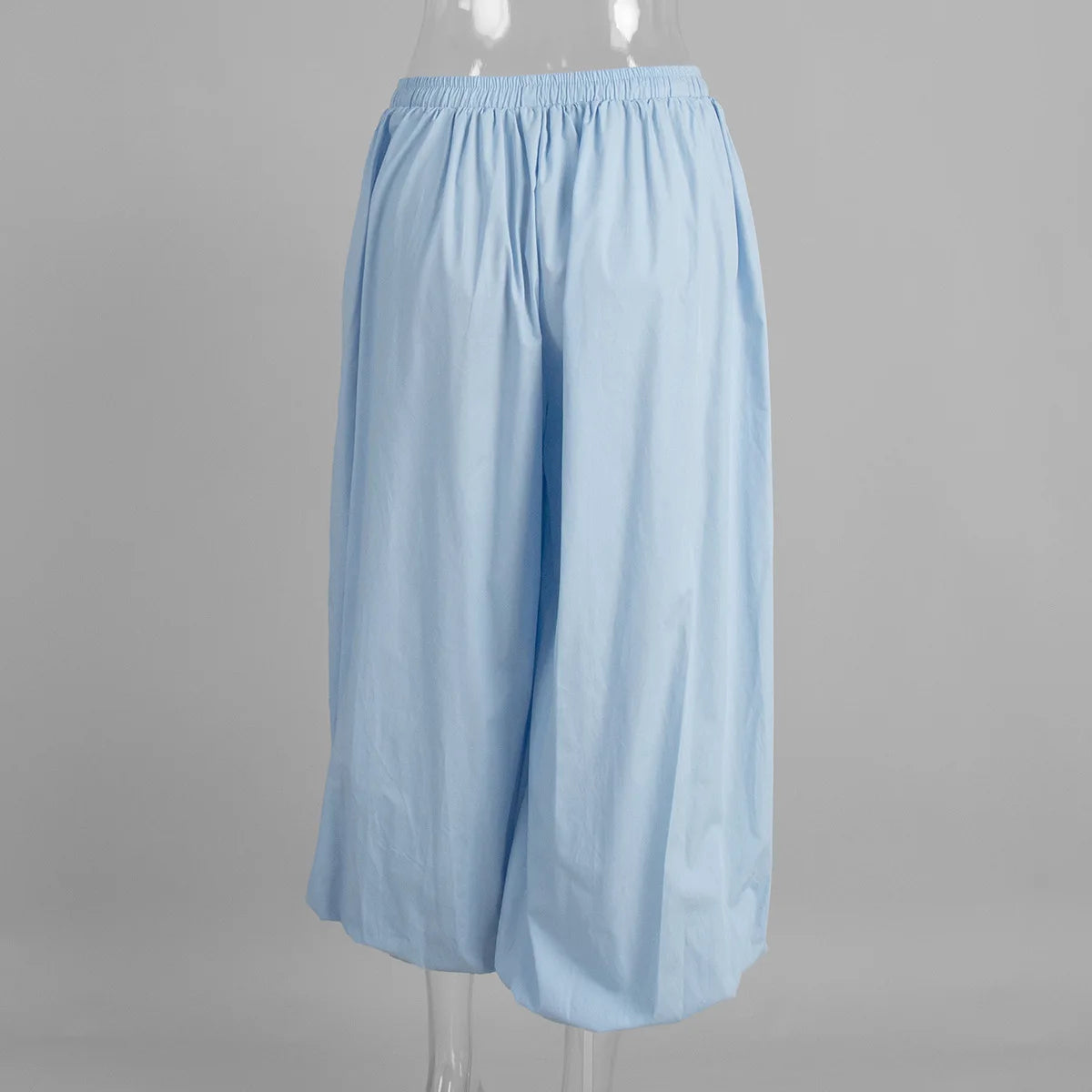 Y2k Fashion Pocket Bloomers Female Trousers Wide Leg Women Pants Pleated Loose High Waist Patchwork Bandage Streetwear