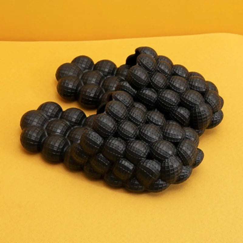 Lychee Slippers Bubble Shoes Women Step on Shit Feelings Ins Internet Celebrity Trend Personality Non-slip Massage Bottom