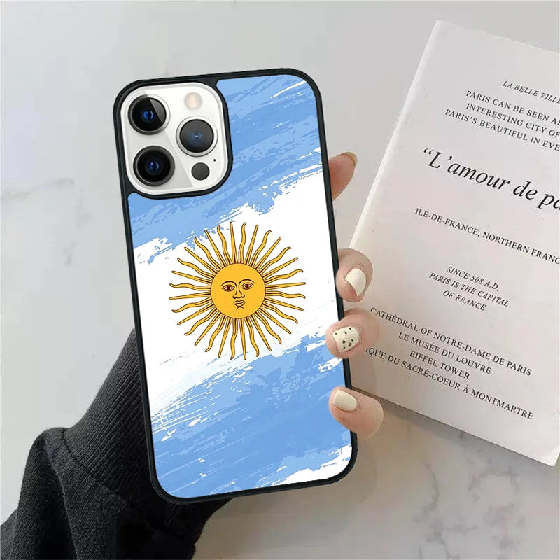 Argentina National Flag iPhone Case - غطاء آيفون بتصميم علم الأرجنتين