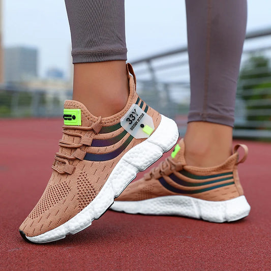Women’s Casual Sports Sneakers – Lightweight Anti-Slip Running & Walking Shoes | حذاء رياضي نسائي كاجوال – خفيف الوزن، مانع للانزلاق، للجري والمشي