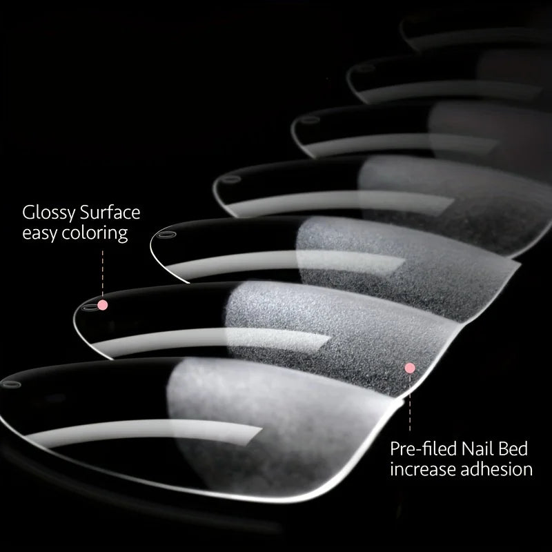 120Pcs Full Cover Press On Nail Tips أظافر لاصقة كاملة بتصاميم متنوعة – 120 قطعة