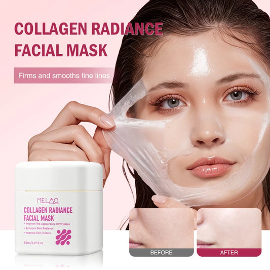 Collagen Radiance Peel-off Facial Mask 50g Firm And Smooth Fine Lines Moisturizing Plumping Skin Sleeping Face Mask