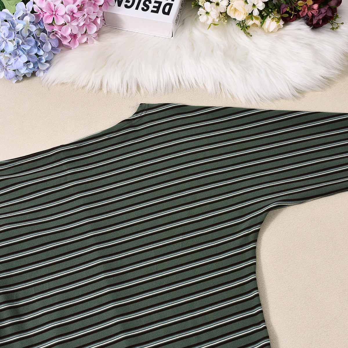 BKLD 2026 Autumn New Fashion Elastic Striped Skew Shoulder Bodycon Dress Women Clothing Printed Long Sleeve Short Dresses