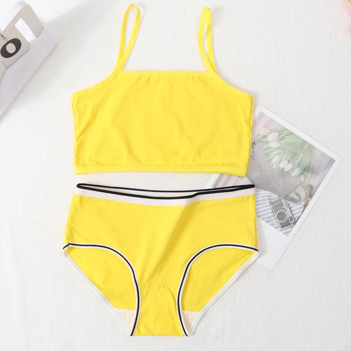 Girls Cotton Development Vest & Underwear Set – Soft &Breathable