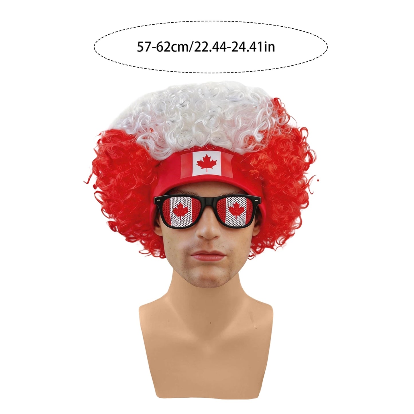 Football Fans Wig Hat Set 2026 - طقم قبعة وباروكة مشجعي كرة القدم 2026