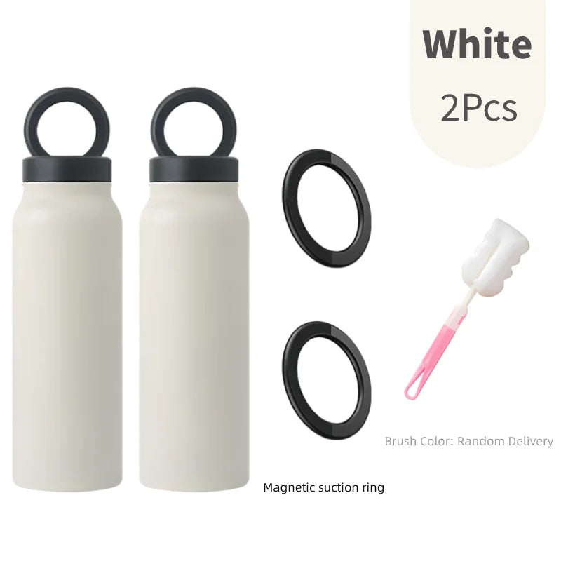 Magnetic Phone Holder Insulated Sports Water Bottle – 24oz