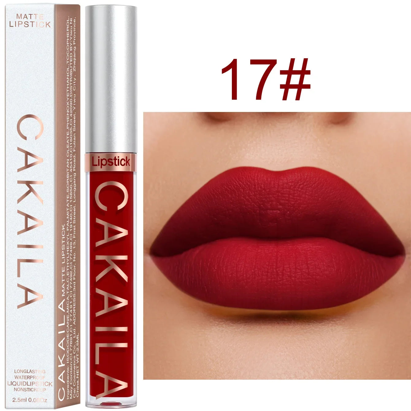 Sexy Long Lasting Velvet Matte Lip Gloss Liquid Lipstick Lip Makeup Women Beauty Red Nonstick Cup Waterproof Lip Gloss