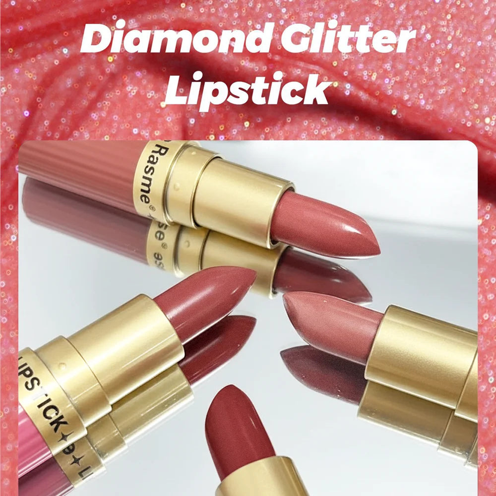 Pearlescent Pink Glitter Velvet Lipstick