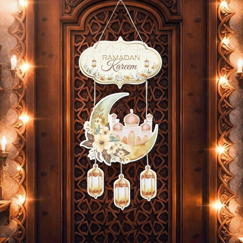 Ramadan Moon & Stars Door Hanging Decor