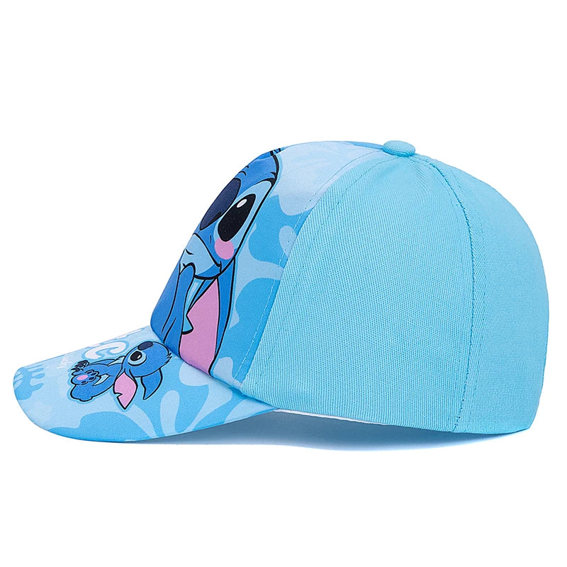 New Style Children's Cartoon Stitch Printed Cap Boys Girls Outdoor Sunshade Cute Hat Lovely Kids Baseball Cap