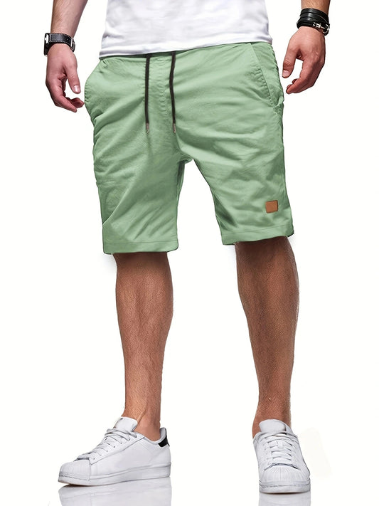 New Men's Casual Short, Bermuda Short, Fitness Jogging Short, Vintage Elastic Waist Cargo shorts