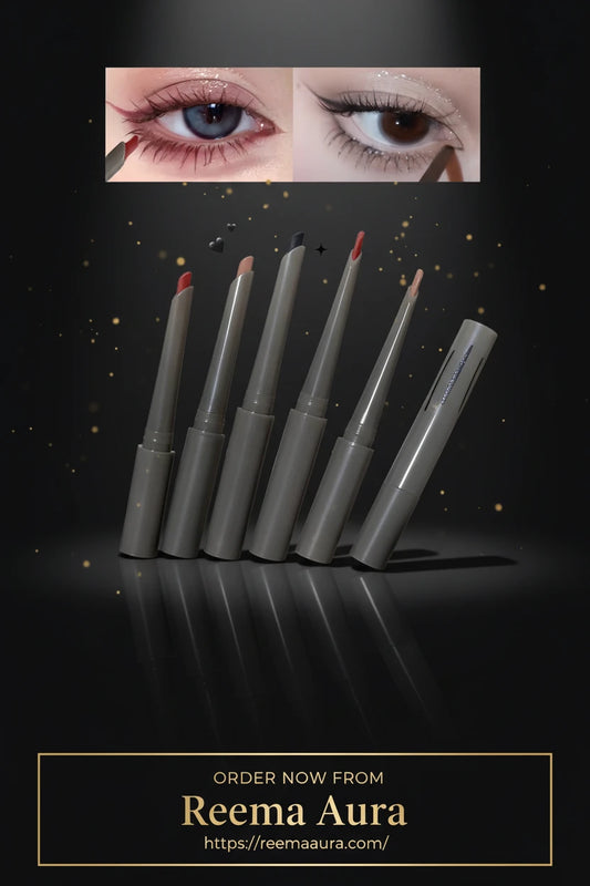Silky Long-lasting Eye Liner Pencil  Eyeliner Pen Natural Matte Wine Red Eyeliner Easy To Color Waterproof Eye Make Up Cosmetics