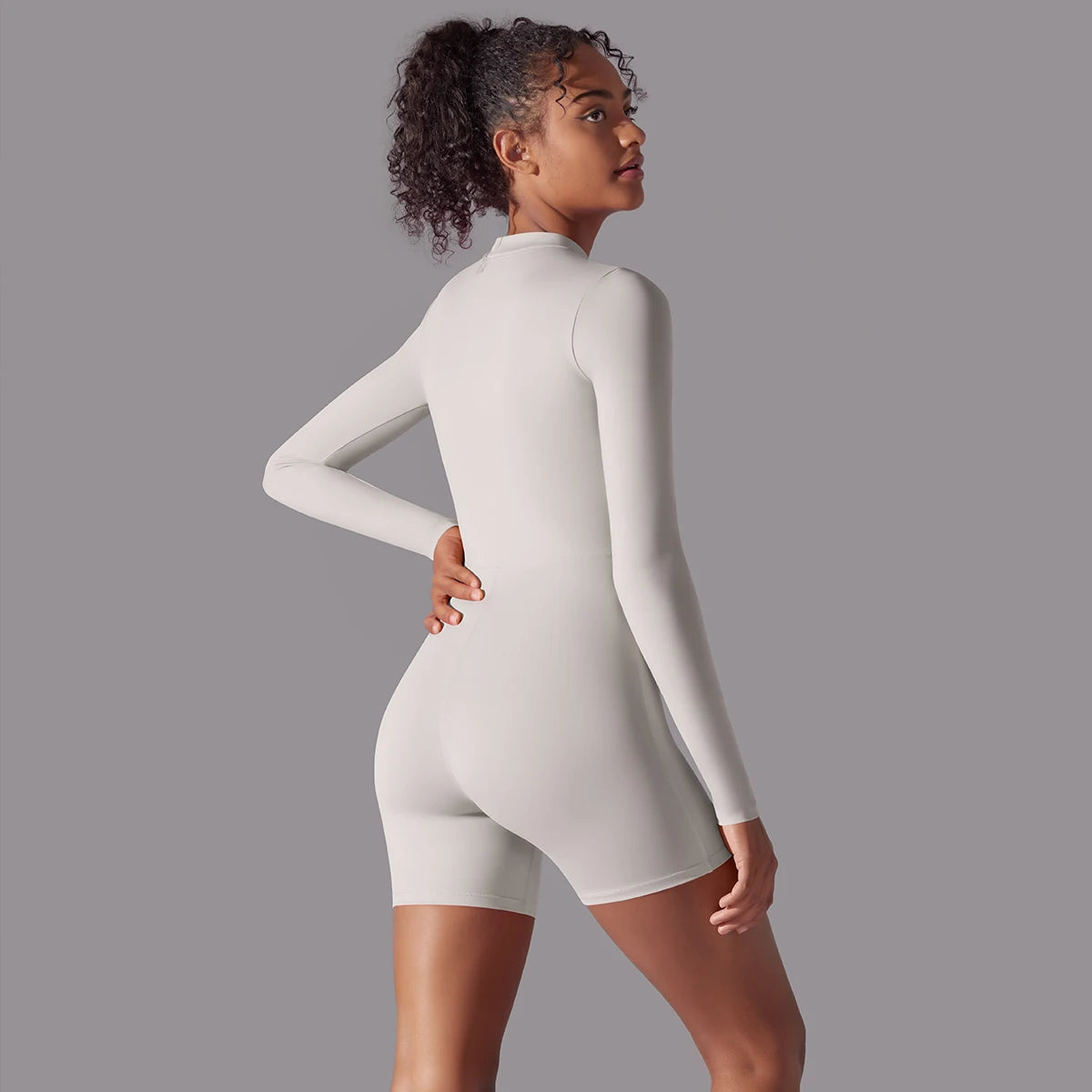 Women Tracksuit Yoga Set Yoga Jumpsuits One Piece Zipper Workout Long Sleeve Rompers Sportswear Gym Set Workout Clothes for Wome