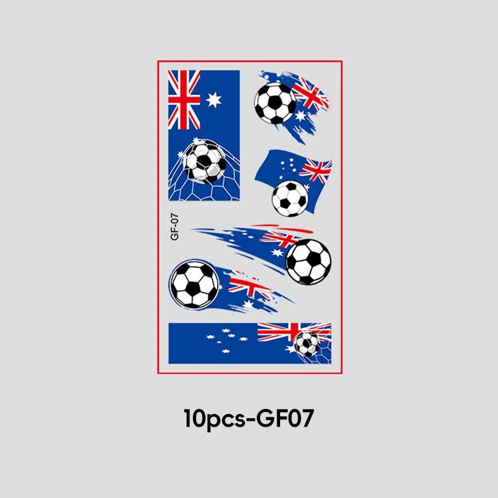 2026 Football Fan National Flag Face Stickers - ملصقات وجه بأعلام الدول لمشجعي كرة القدم 2026