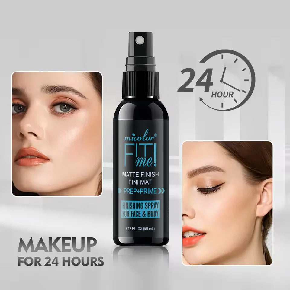 Mattifying Waterproof Setting Spray Glossy Matte Base Makeup Control Oil Non-Sticky Waterproof Make-up Fixer Spray for All Skin