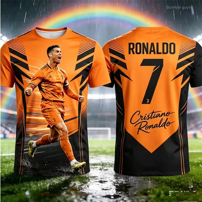 2026 Cristiano Ronaldo 7 Fan Edition Adults Kids Soccer Jersey Family Style Summer Breathable Comfortable Soccer Training Jersey