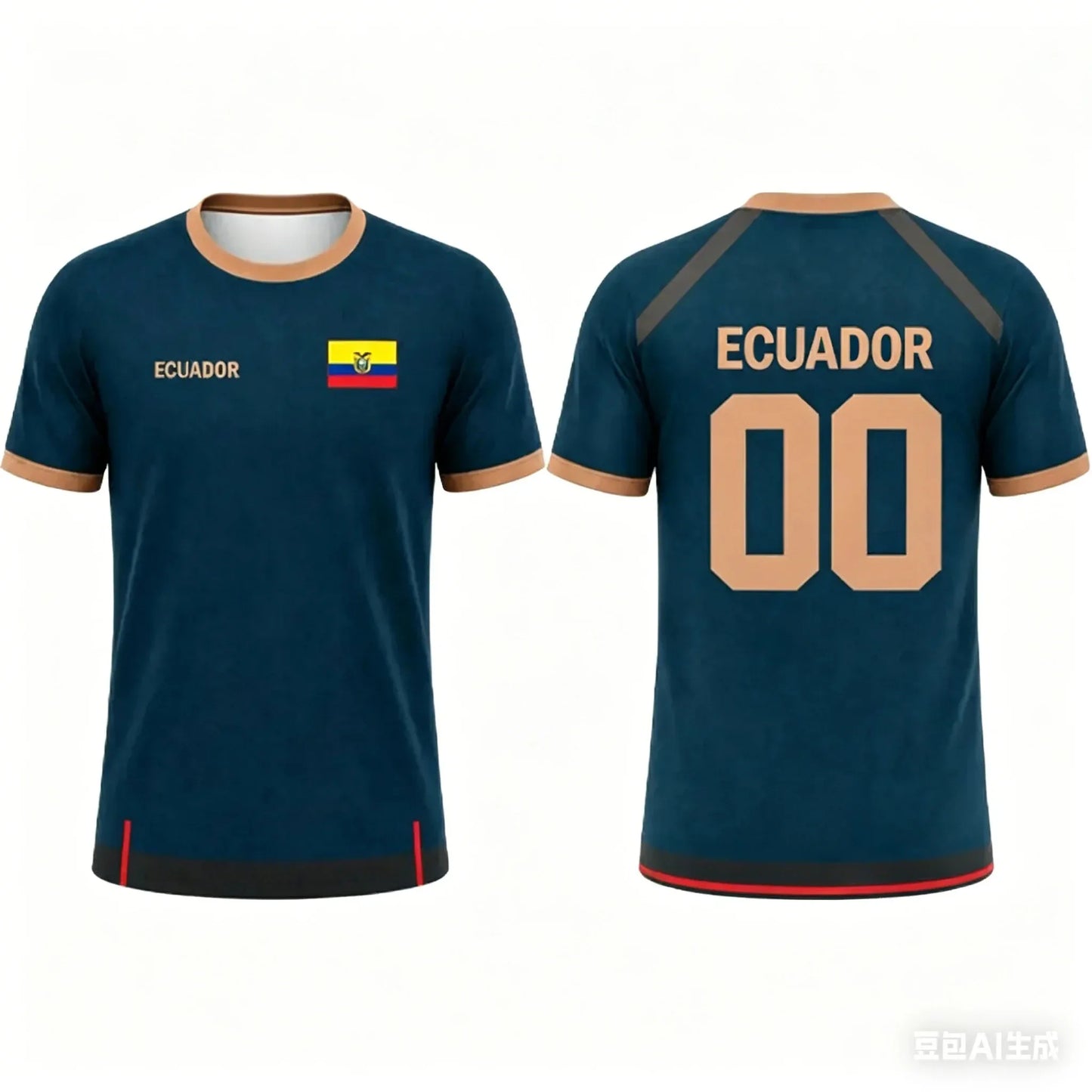 Ecuador Kids Adults Soccer T Shirt Sportswear Family Style Blue White Print Breathable Quick Dry Training Tee Fan Sports Top