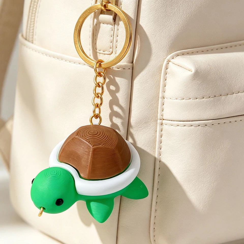 ZAKOL Mini 3D Printed Mushroom Turtle Clicker Keycap Press Decompressor Fingertip Stress Toys Fun Creative Toys Gifts