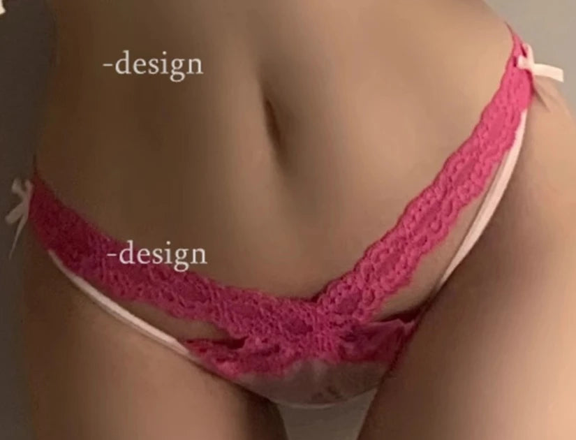 MOYISU JPN Style Sensual Lingerie Set Colour Block Bow Bralette Briefs Cute Seksi Bra Set Pure Allure Seamless Wear S-XL 32-38AB