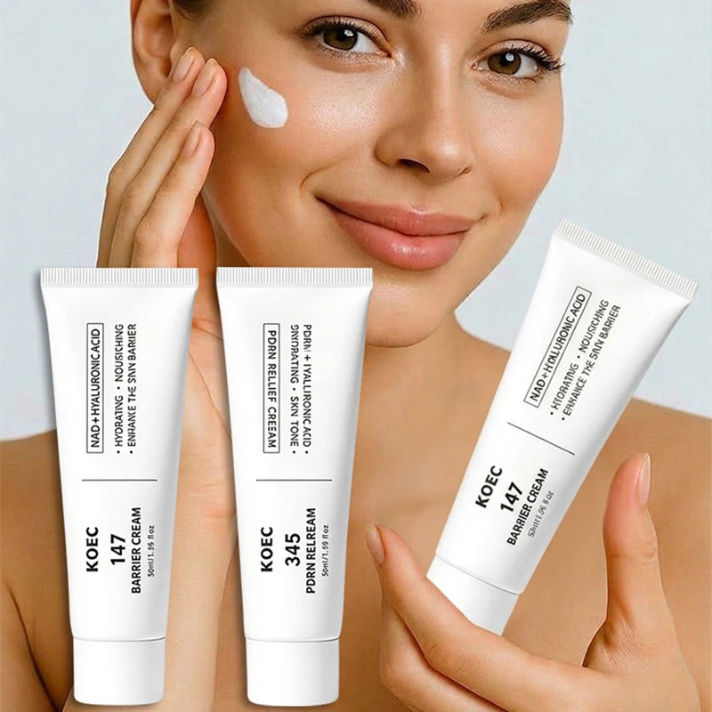 NAD+ PDRN Face Repair Cream 50g Centella Hyaluronic Acid Deeply Hydrating Nourishing Relieve Dryness Redness Daily Facial Care