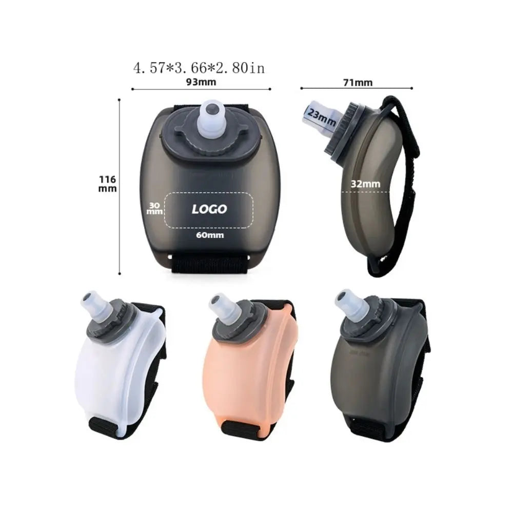 Mini Wrist Water Bottle – Hands-Free Silicone Sports Cup (200ml)