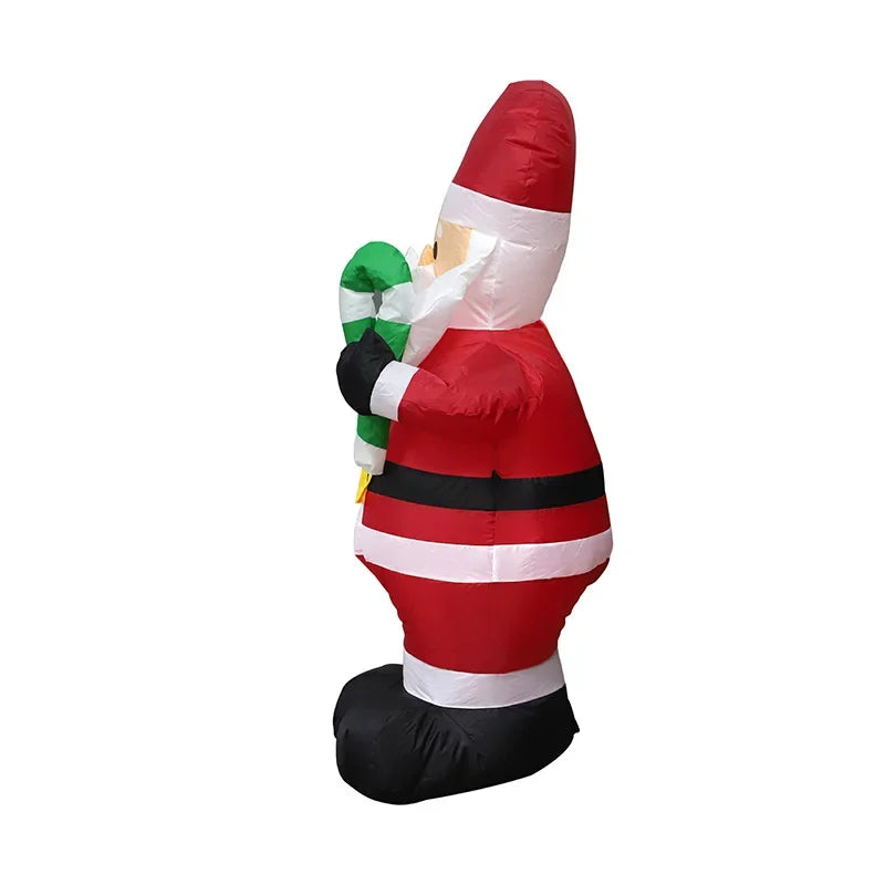 1pc Christmas Decoration Inflatable Toy Gift Snowman Penguin Built-in LED Lights Indoor Outdoor New Year Party DIY Garden Decor