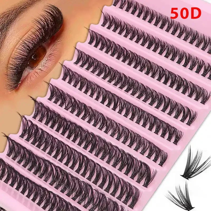 DIY Cluster Lashes – 200PCS Natural Wispy Eyelashes