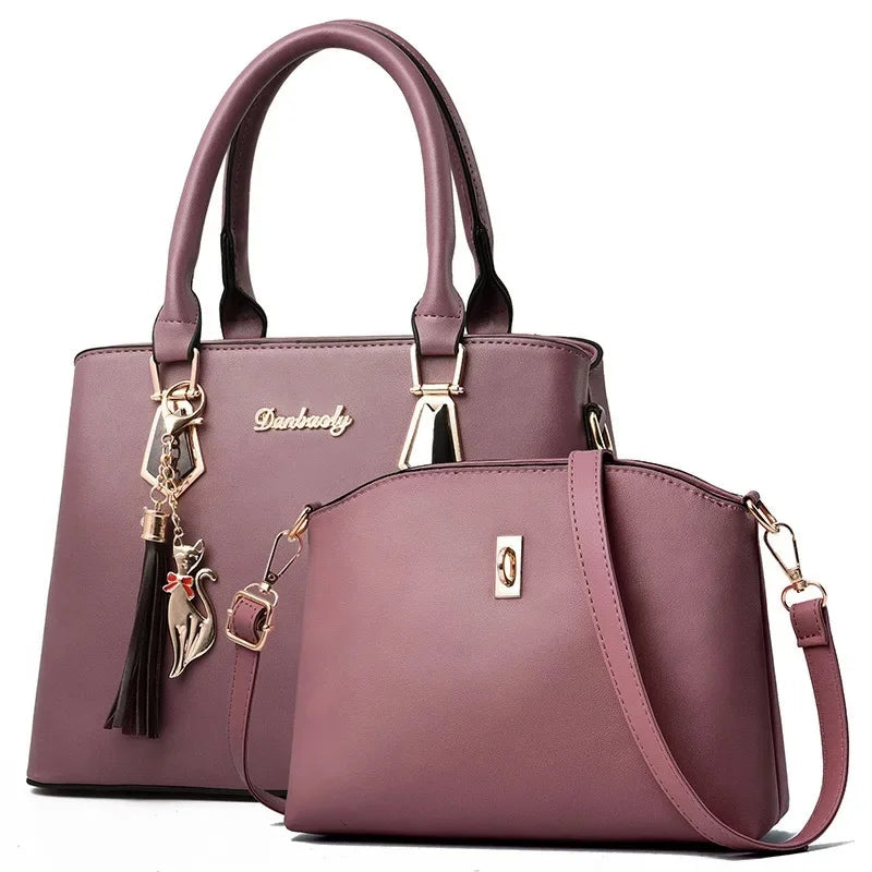 Trendy Large Capacity Women's Handbag Fashionable Mother-Child Shoulder Bag