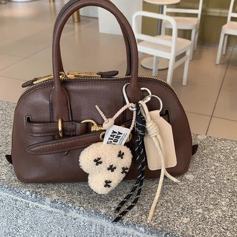 New Cartoon Bow Love Keychains For Women Bag Pendant Couple Car Key Chains Jewelry Gift Decoration Accessories