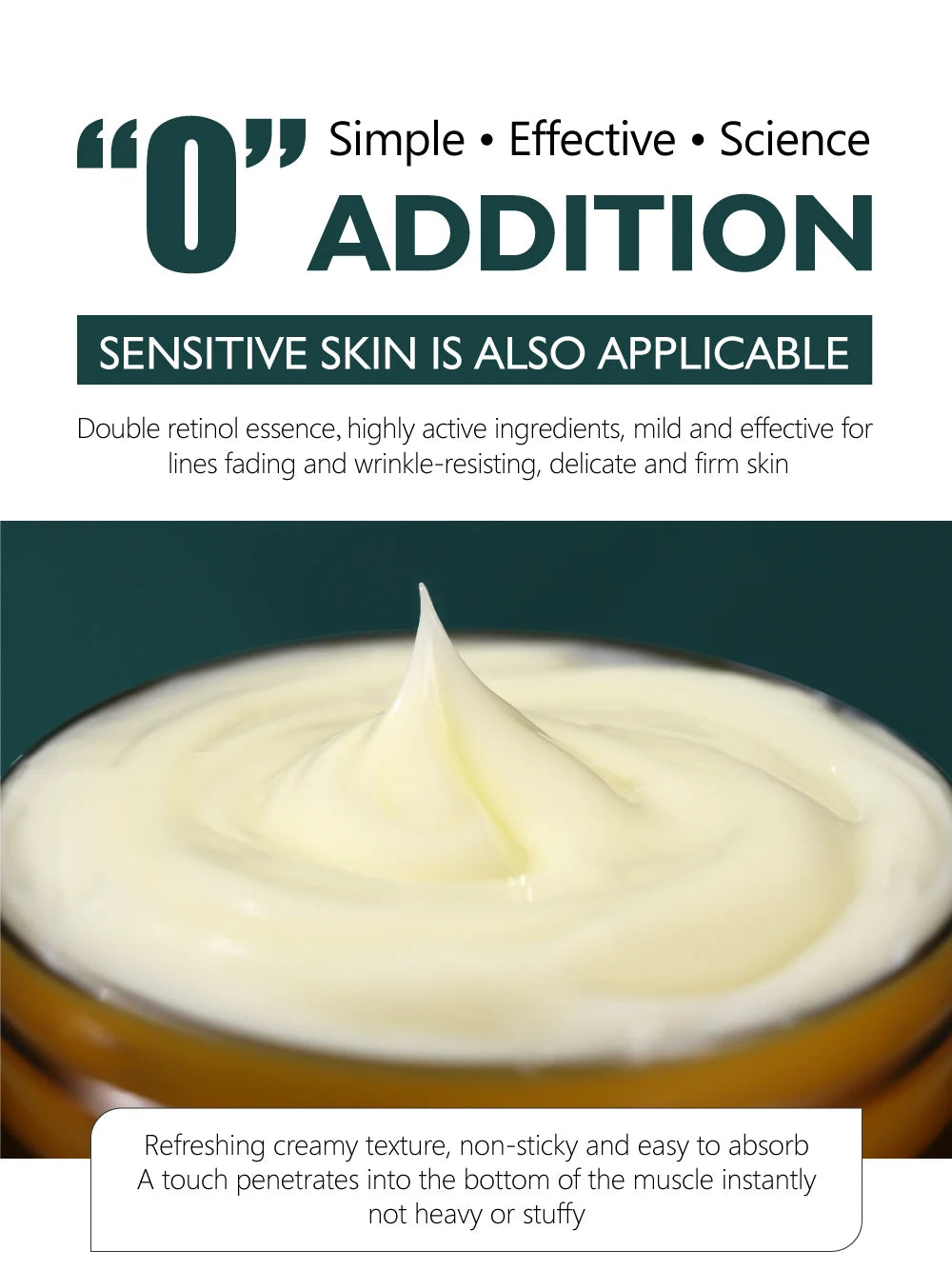 Retinol Face Cream Anti-Aging Remove Wrinkle Firming Lifting Whitening Brightening Moisturizing Hyalronic Acid Facial Skin Care
