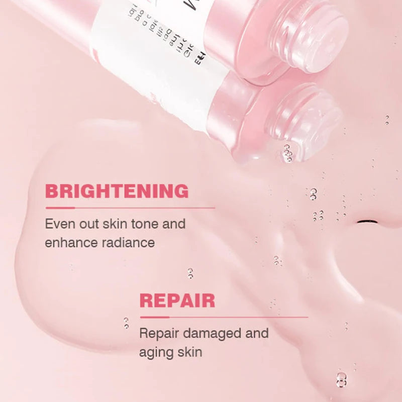 Salmon Pink PDRN Skincare Set Firming Soothing Massage Eye Cream Glow Moisturizing Toner Oil Control Cleansing Gel Facial Wash