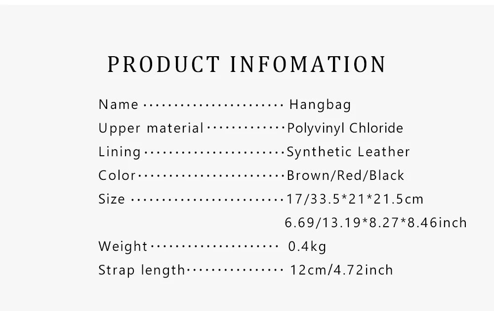 CH Large Capacity Commuter Travel Crossbody Bag Luxury Brand Women's Shoulder Bag PVC Jacquard Texture Fashion Women's Tote Bag