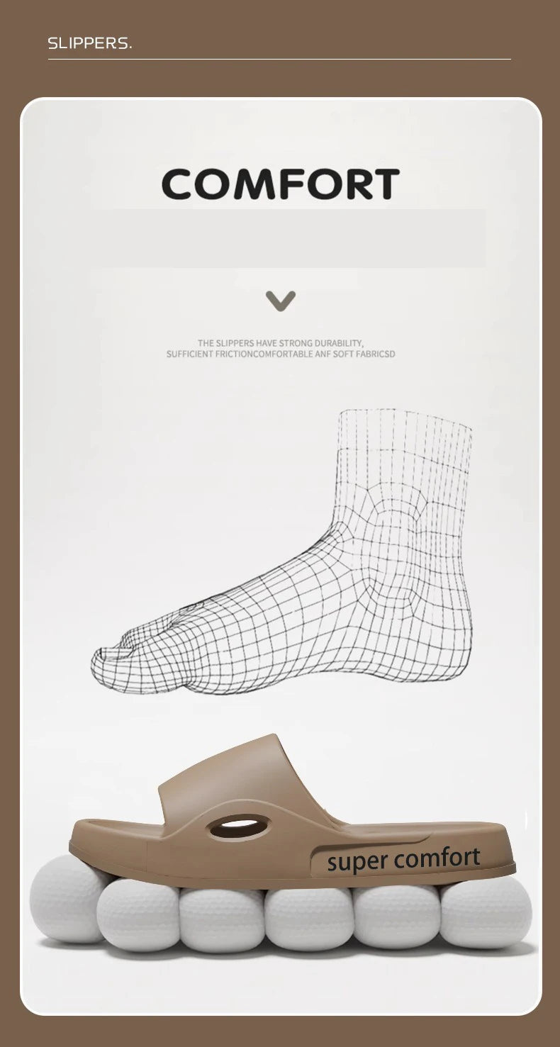 Men’s Indoor EVA Platform Slides – Summer Comfort Slippers