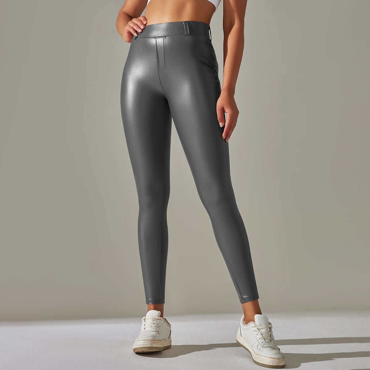 Trendy New WOMEN'S Leggings High Waisted Tight and Sexy Leather Pants Colorful Yoga Pants for Women