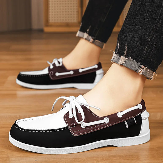 Men’s Doudou Casual Driving Shoes – Retro Large-Size Comfort Style