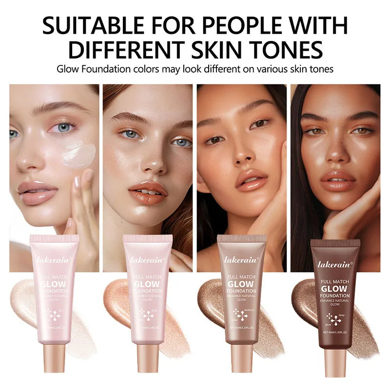 Gloss Liquid Foundation Lasting Concealer Full Coverage BB Cream Face Highlighter Corrector High Coverage Base Makeup Cosmetics