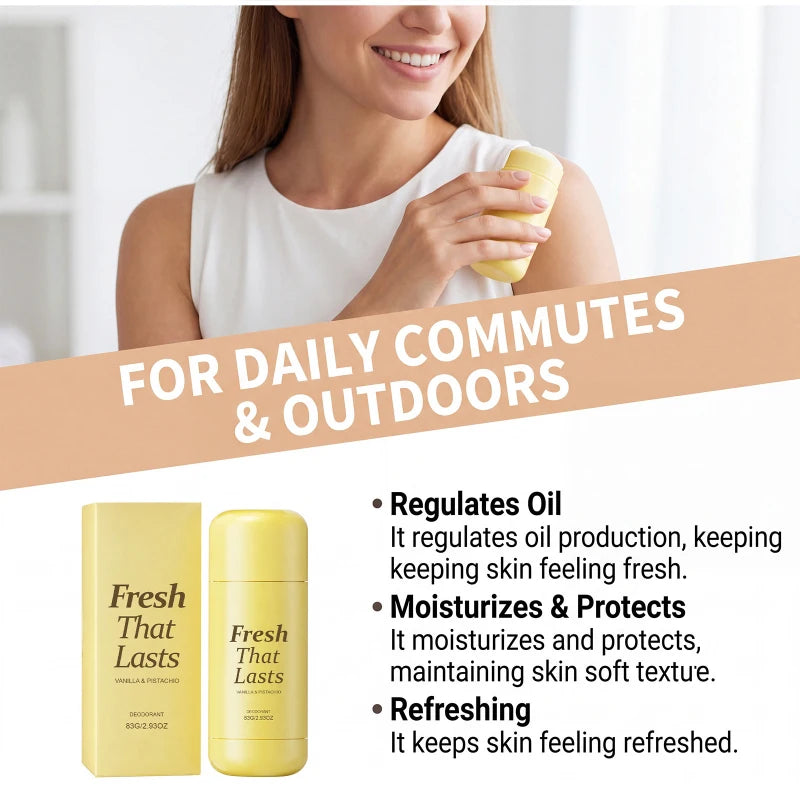 Vanilla Body Fragrance Balm 83g, Kojic Acid Niacinamide Body Moisturizing Refresh Long-lasting Portable Body Solid Fragrance