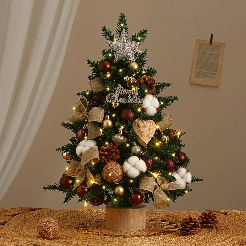1PC Christmas Decoration Christmas Tree Desktop Small Tree Ornaments New Year Navidad Gift Christmas Festival Party Supplies