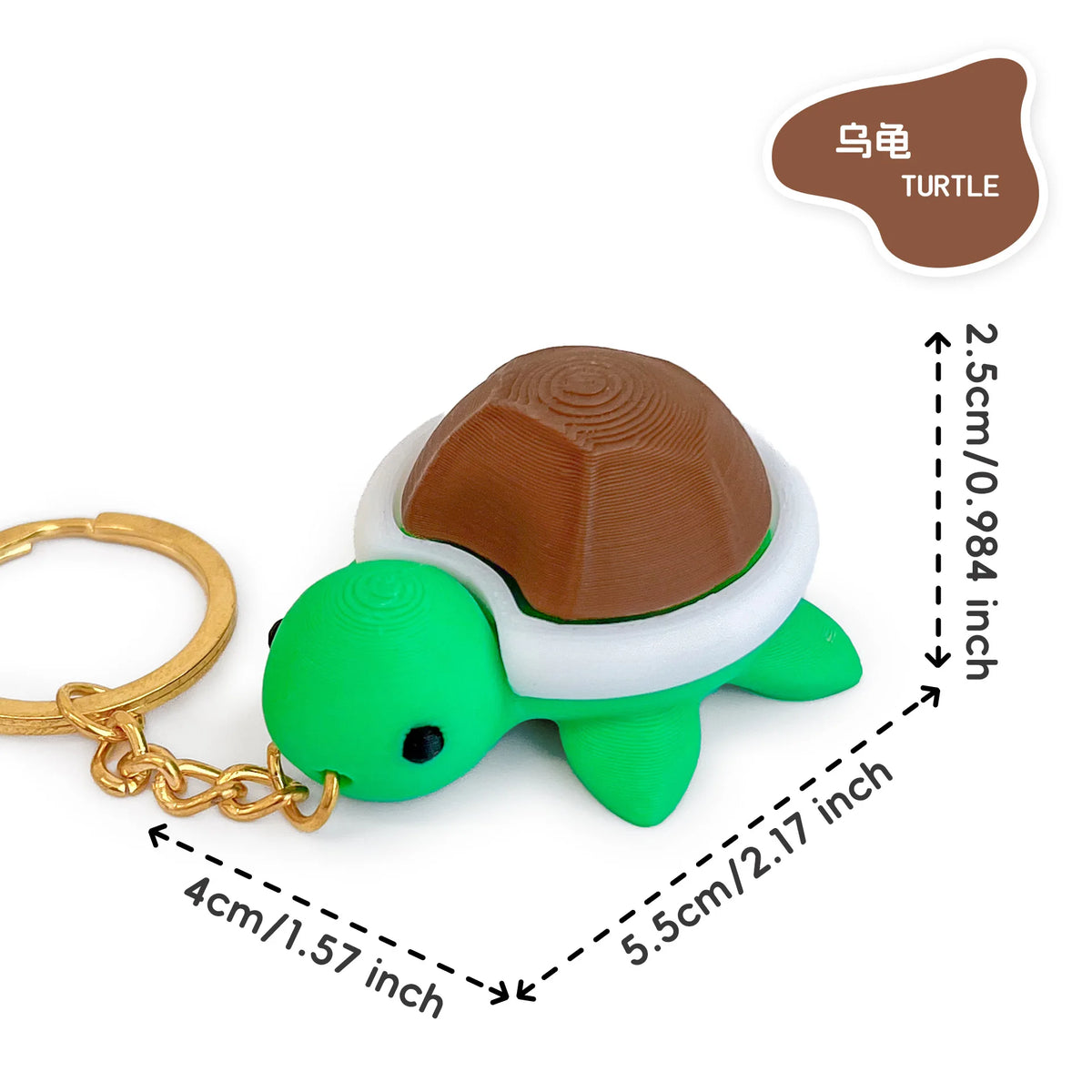 ZAKOL Mini 3D Printed Mushroom Turtle Clicker Keycap Press Decompressor Fingertip Stress Toys Fun Creative Toys Gifts