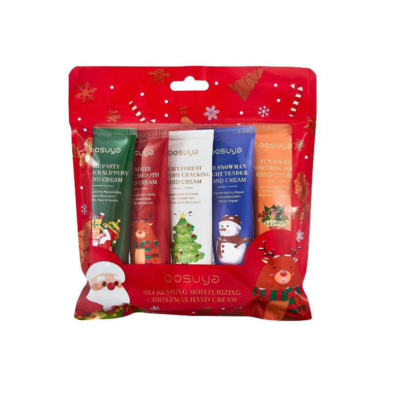 Vitamin E Avocado Moisturizing Hand Cream Christmas Hand Cream Sachet Set Hydrate Non‑greasy For Dry Skin Holiday Gift