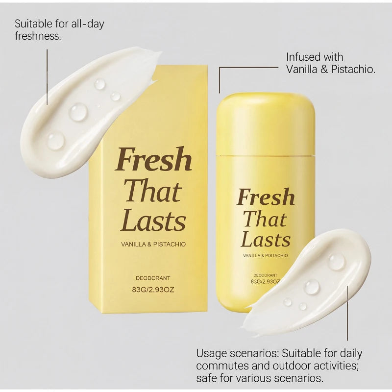 Vanilla Body Fragrance Balm 83g, Kojic Acid Niacinamide Body Moisturizing Refresh Long-lasting Portable Body Solid Fragrance