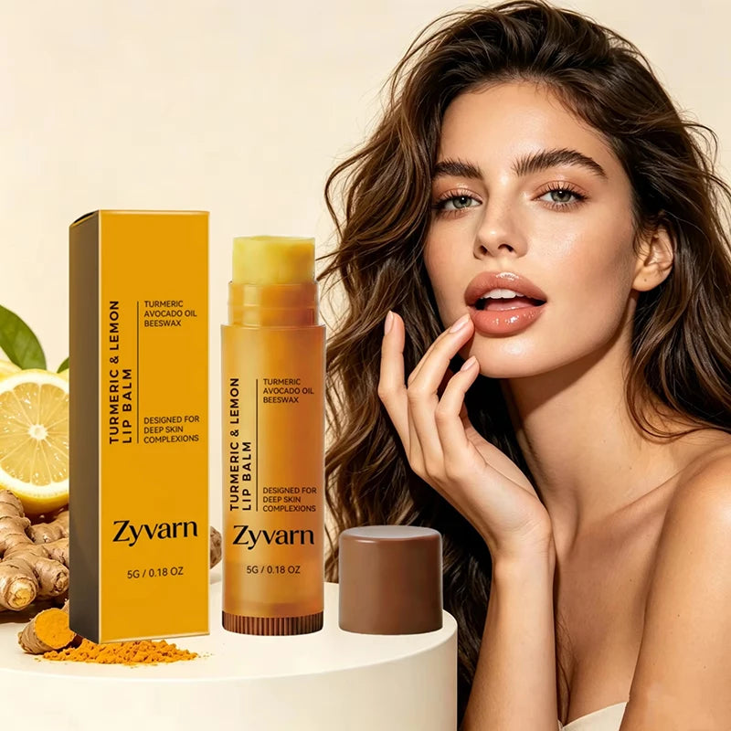 Turmeric Lemon Beeswax Lip Balm 5g Moisturize Lock In Moisture For Dryness Lips Gentle Repair Improve Dull Daily Lip Care