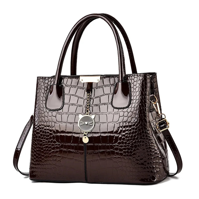 Luxury Designer Shoulder Crossbody Bags for Women Fashion High Quality Bright Leather Ladies Purses and Handbags Wallets Ssc