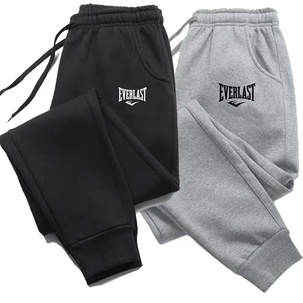 New Printed Pants EVERLAST Men Women Running Pants Joggers Sweatpant Sport Casual Trousers Fitness Gym Breathable Pants WK0043