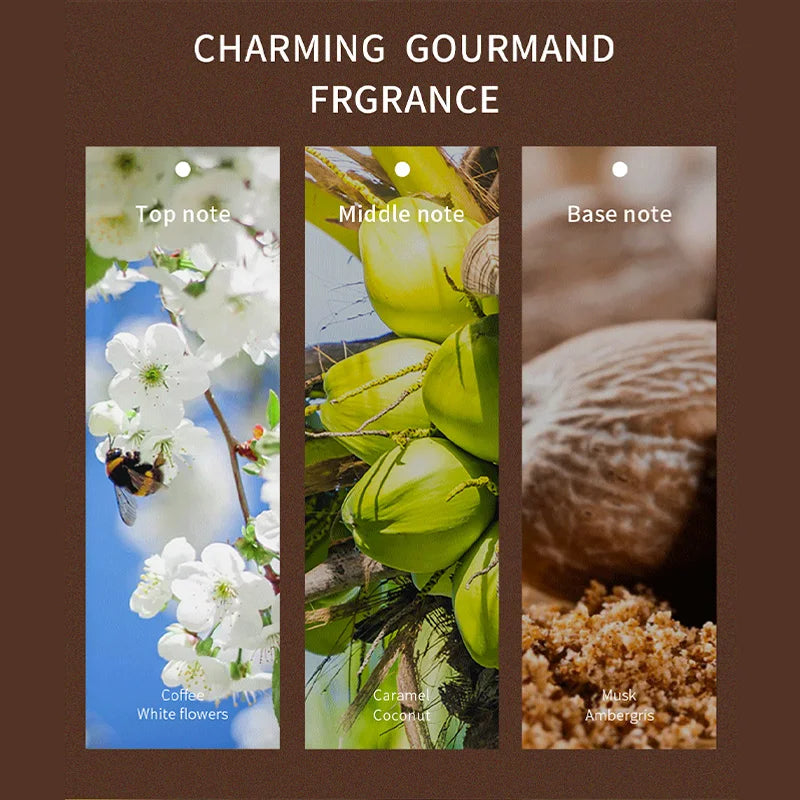 Brand Gourmet Woody Fragrance Spray Original Natural Confidence Men's Perfume Vitality Chocolate Coffee Coconut Charming Perfume