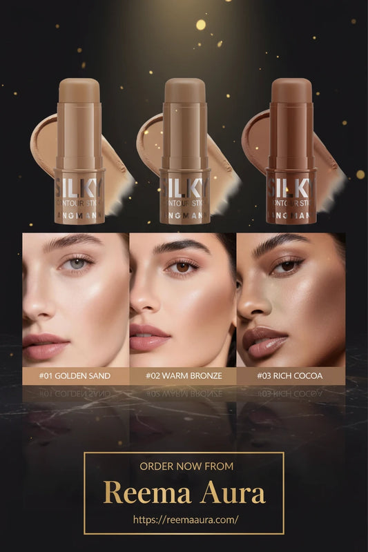 LANGMANNI Tri-Color Multi-Functional Face Brightening Contour Stick Contouring & Brightening Skin-Perfecting Stick