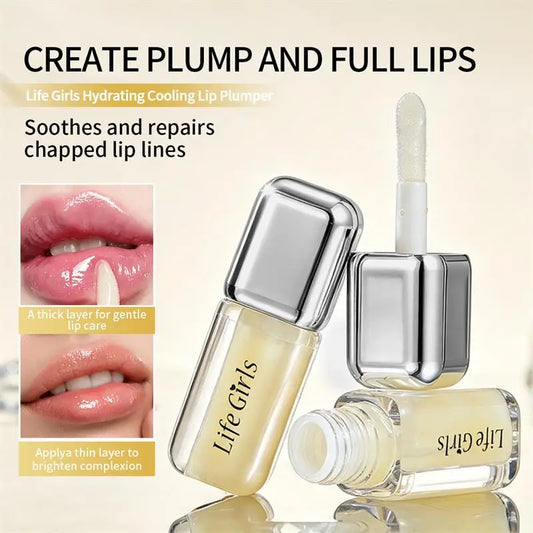 Camellia Seed Oil Lip Plumping Oil 4g Moisturizing Smooth Out Lip Lines Olive Oil Long-lasting Nourishing Non-sticky Lip Oil