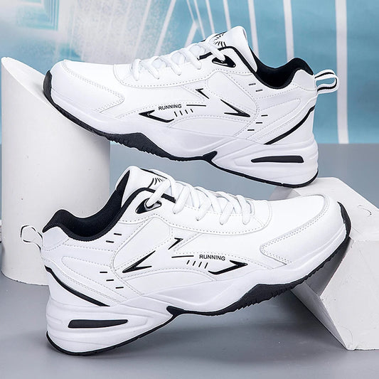 Men’s Casual Shoes B812 – Breathable PU Leather Lace-Up with EVA Sole