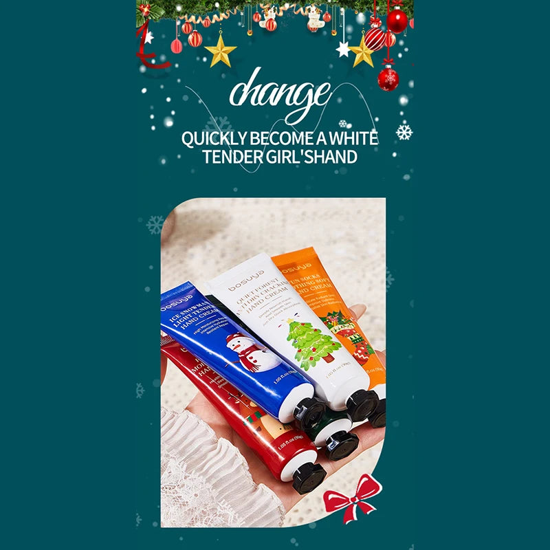 Vitamin E Avocado Moisturizing Hand Cream Christmas Hand Cream Sachet Set Hydrate Non‑greasy For Dry Skin Holiday Gift